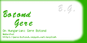 botond gere business card